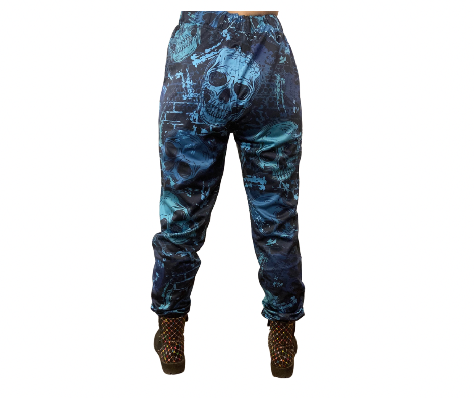 Blue Skulls Adult Jogger style pant