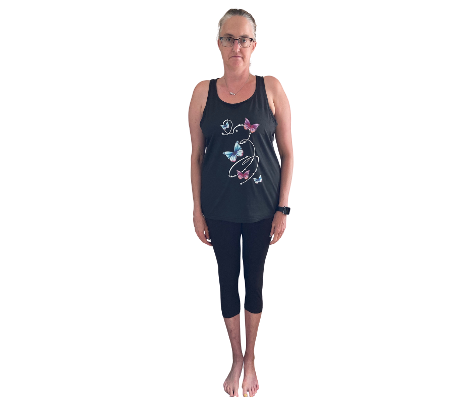 Solid Black - Adult Yoga Band Pocket Capris