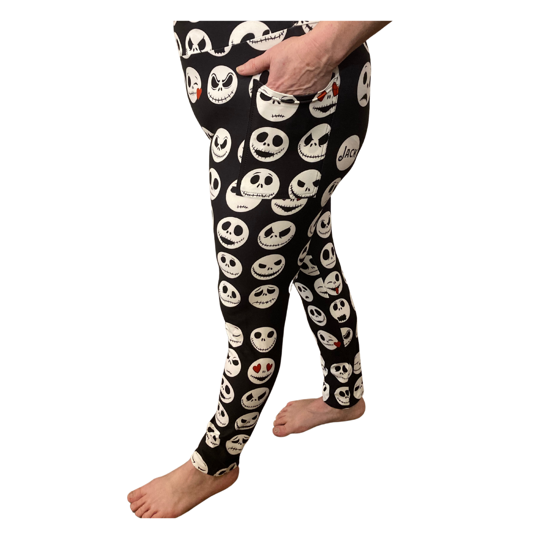 Jack - Adult Yoga Band Pocket Leggings