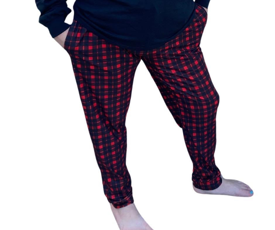 Buffalo Plaid - Adult Jogger Style Pants with Cuff