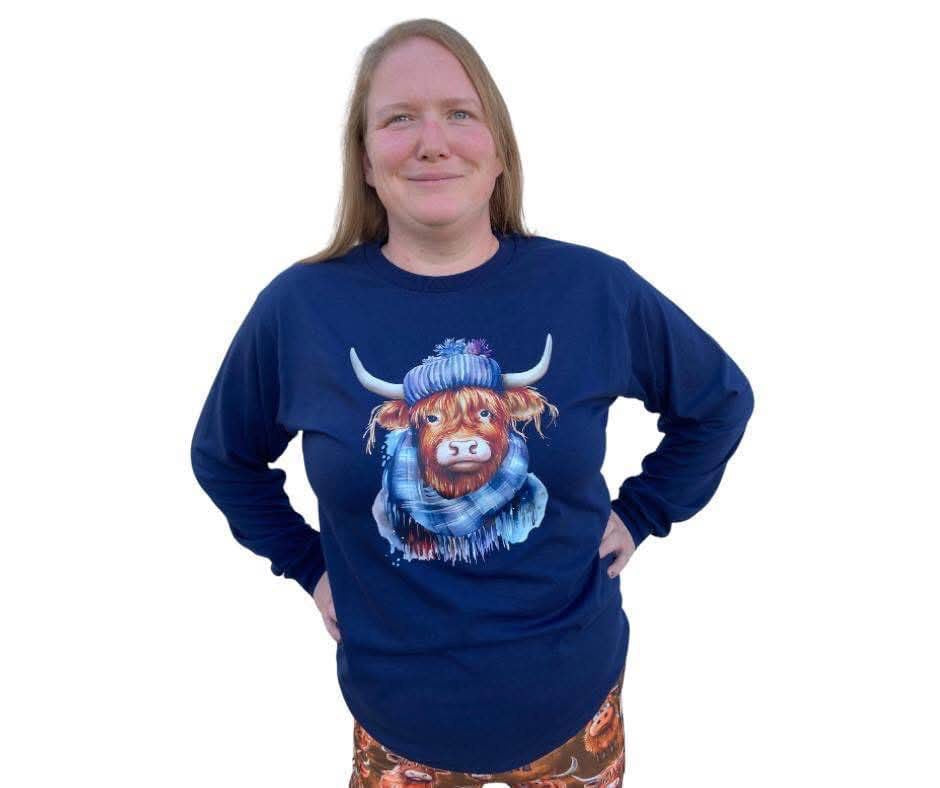 Highland Cow long sleeve tshirt