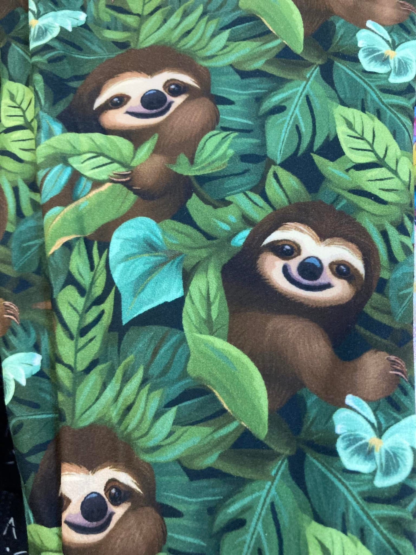 Sloth Yoga Band Pocket Leggings