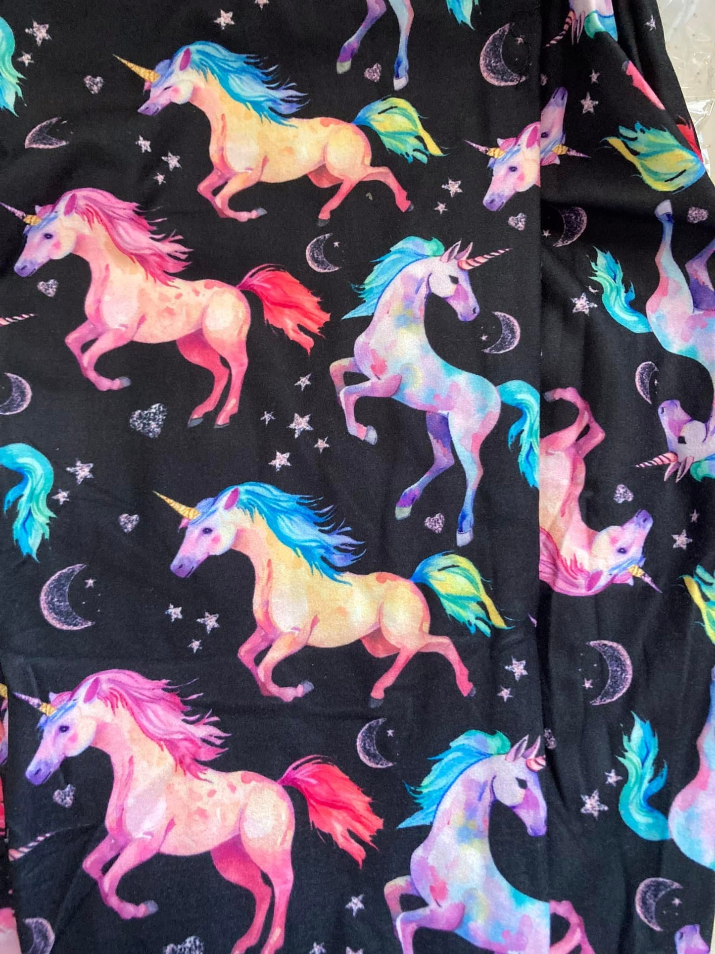 Unicorn Skies Yoga Band Pocket Leggings