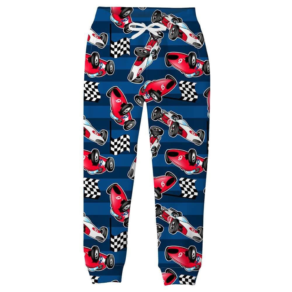 Race Cars Jogger Style Pant with Cuff