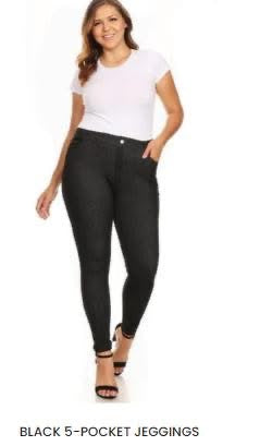 Navy Blue Denim 5 pocket Jeggings
