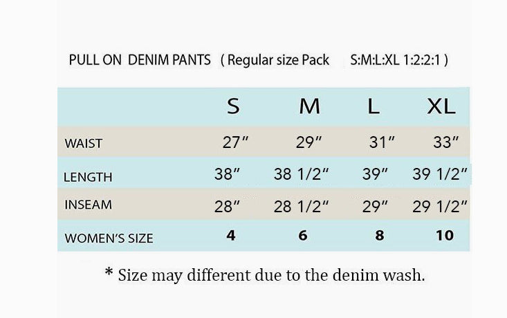 Denim Blue Color Basic Pull On Skinny Denim Jegging Pants