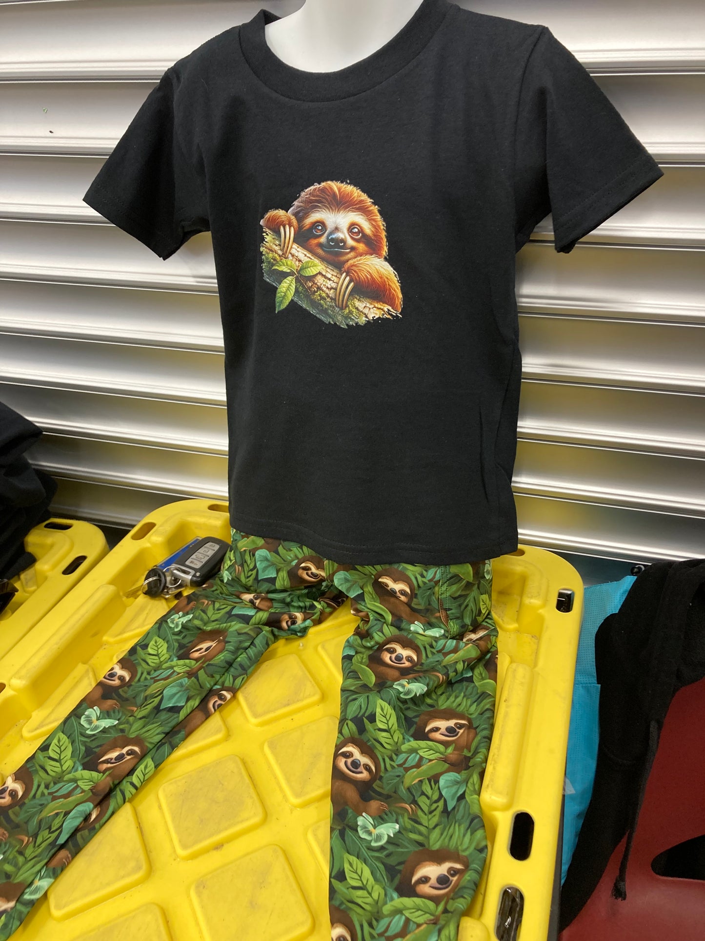 Sloth Yoga Band Pocket Leggings