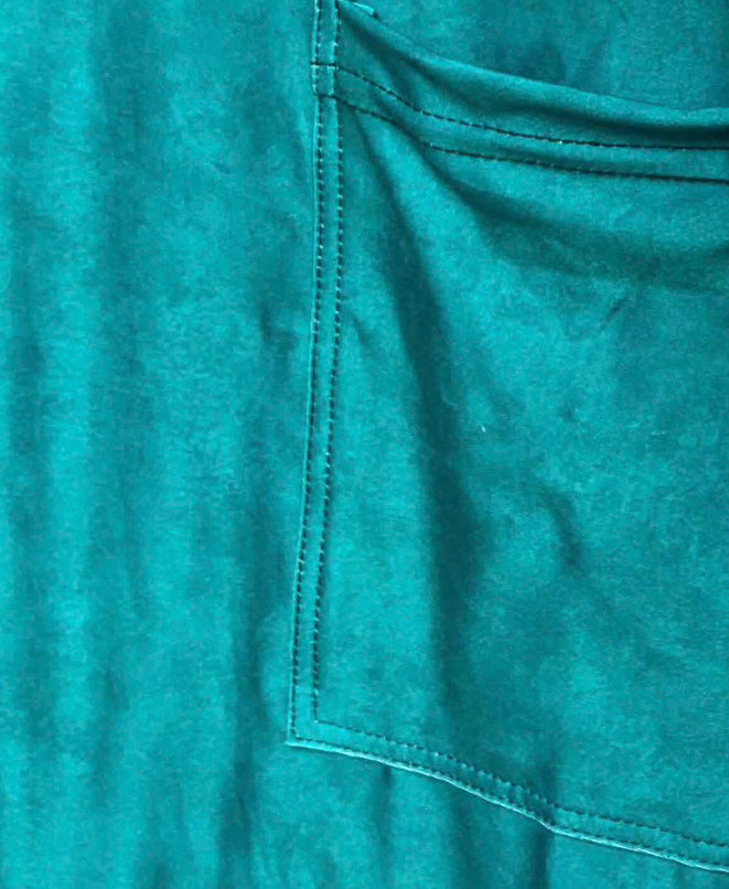 Teal Green - Adult Yoga Band Pocket Capris