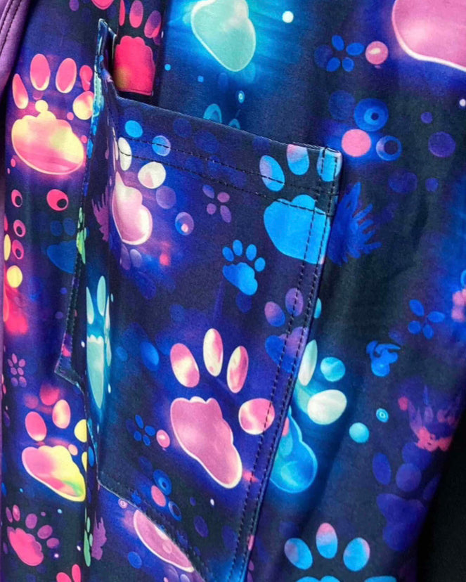 Paws - Adult Yoga Band Pocket Capris