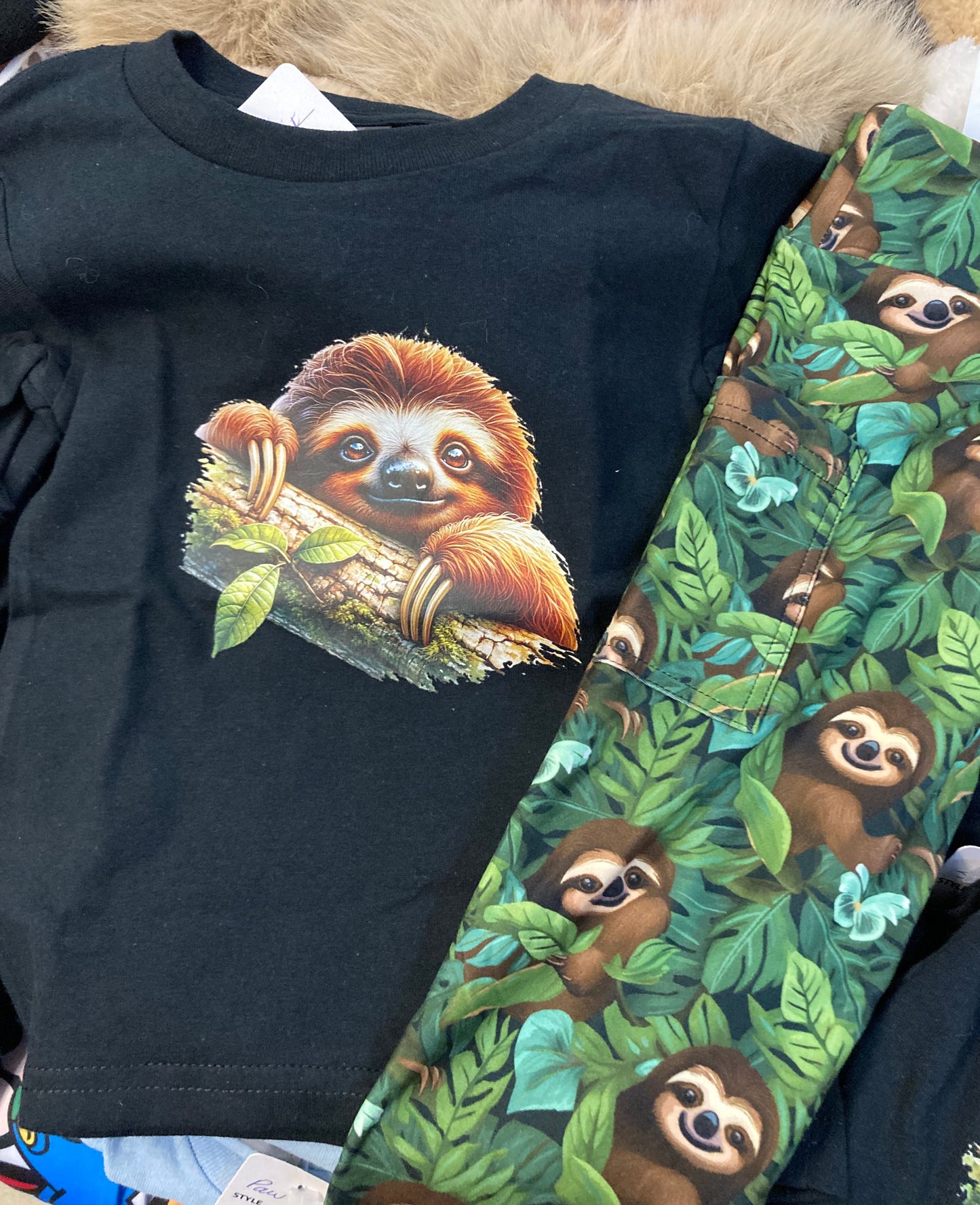 Sloth Yoga Band Pocket Leggings