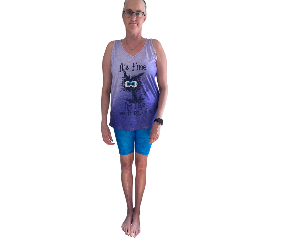 Blue - Adult Yoga Band Pocket Shorts
