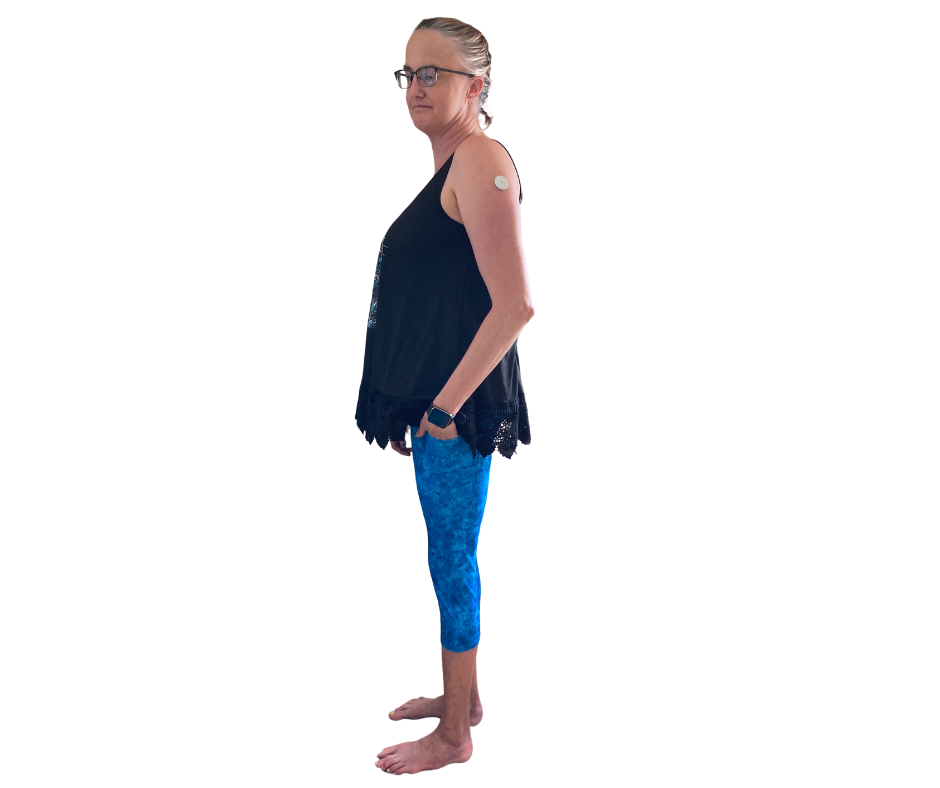 Blue - Adult Yoga Band Pocket Capris