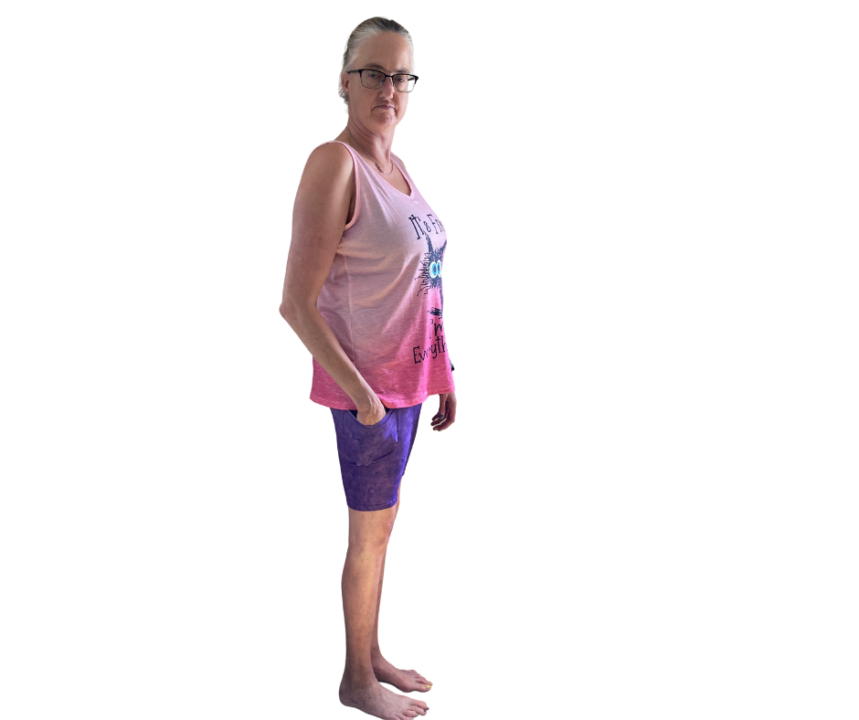 Purple - Adult Yoga Band Pocket Shorts