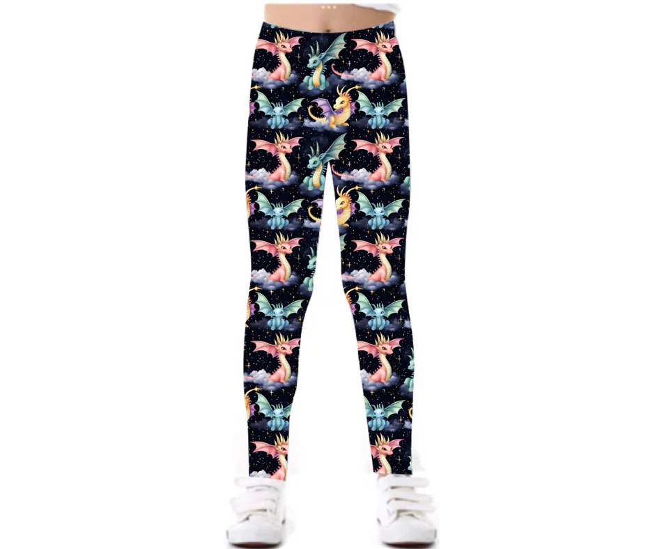 Dragon Stars Yoga Band Pocket Leggings
