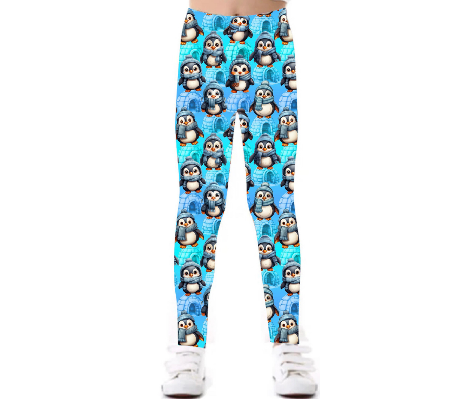 Penguins Yoga Band Pocket Leggings