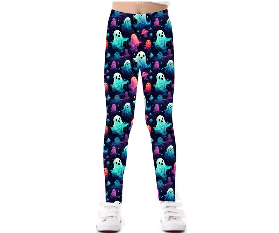 Ghosts Yoga Band Pocket Leggings
