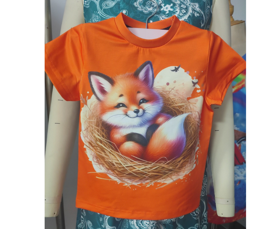Baby Fox - Short Sleeve Kid’s T-Shirt
