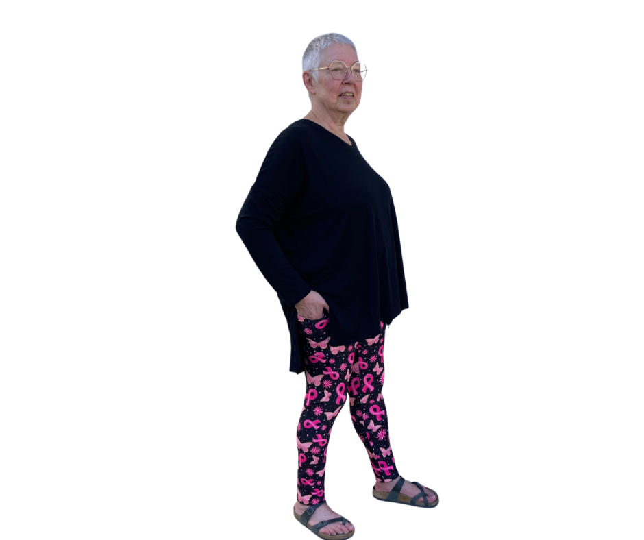 Hope - Adult Yoga Band Pocket Leggings