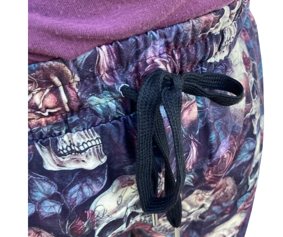 Skulls & Roses - Adult Jogger Style Pants with Cuff