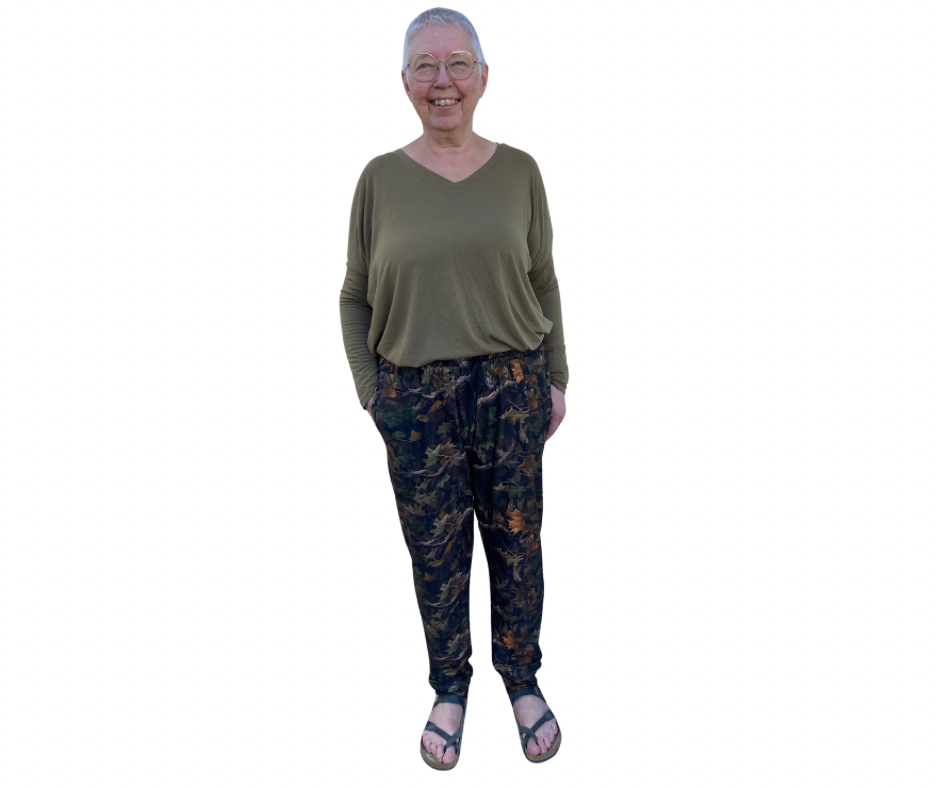 Leaf Camo - Adult Jogger Style Pants with Cuff