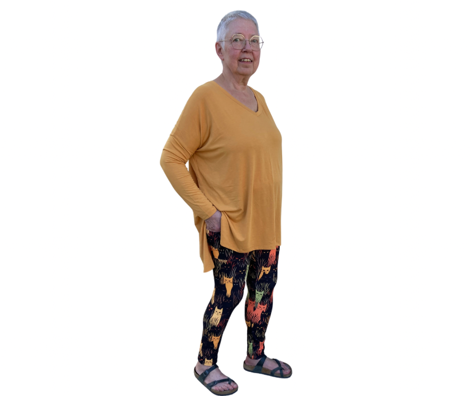 Halloween Cats - Adult Yoga Band Pocket Leggings