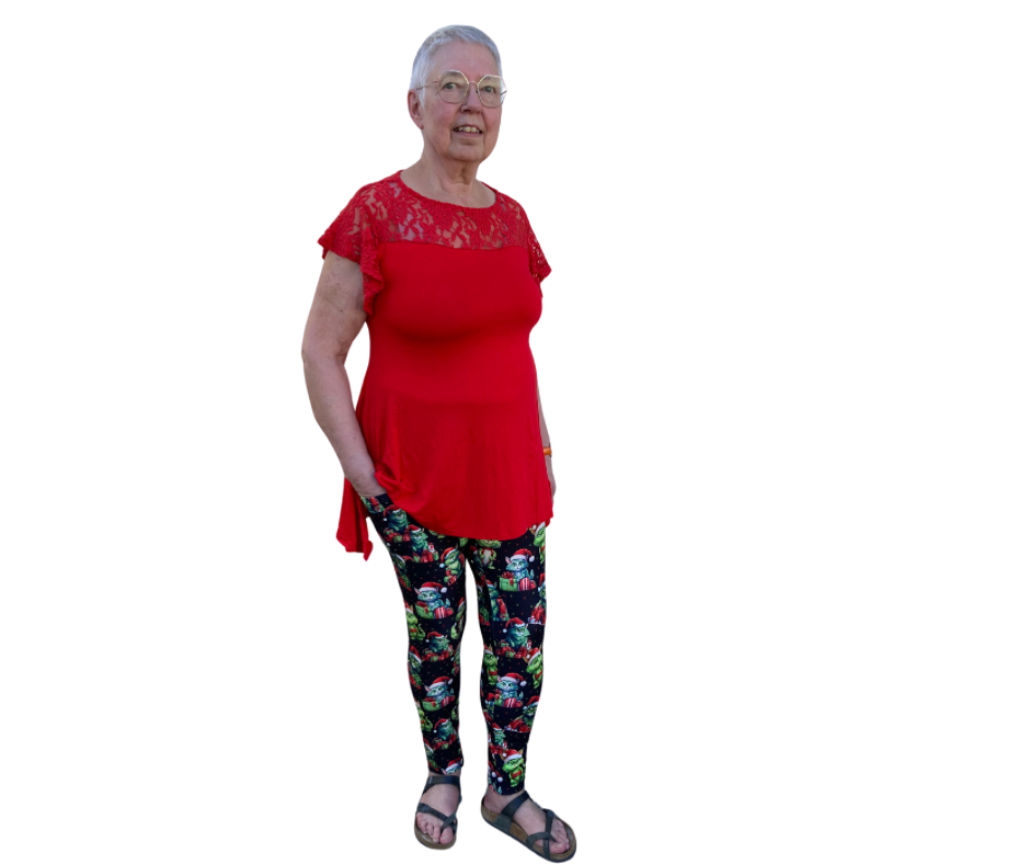 Grinchy Cats - Adult Yoga Band Pocket Leggings