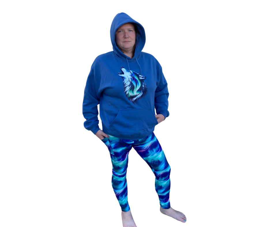 Aurora - Adult Yoga Band Pocket Leggings