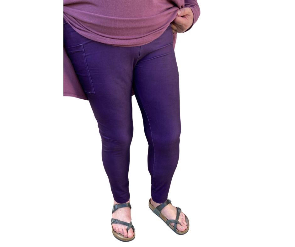 Electric Night - Adult Yoga Band Pocket Leggings