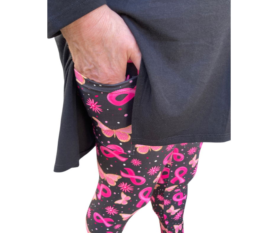 Hope - Adult Yoga Band Pocket Leggings