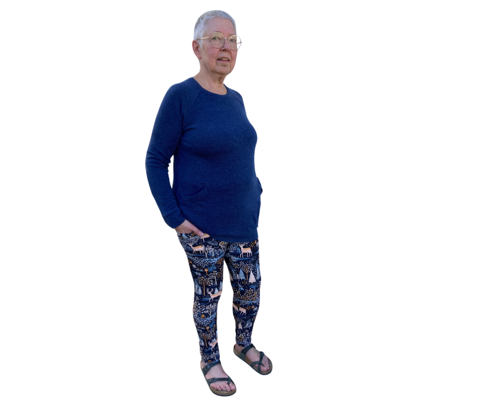 Nordic Christmas - Adult Yoga Band Pocket Leggings