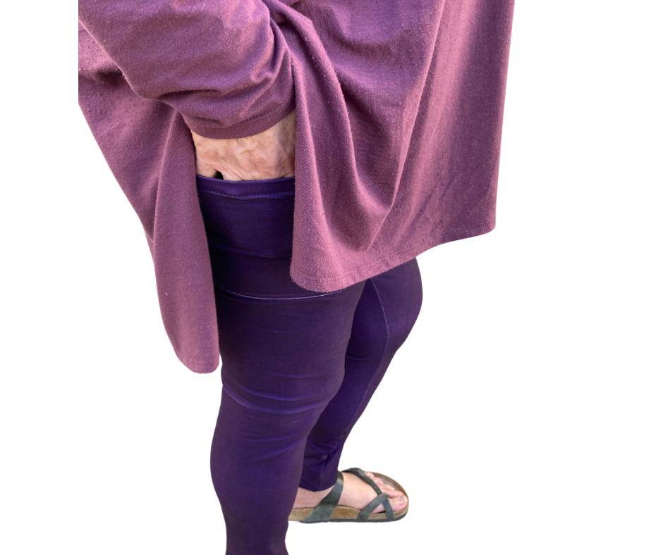Electric Night - Adult Yoga Band Pocket Leggings