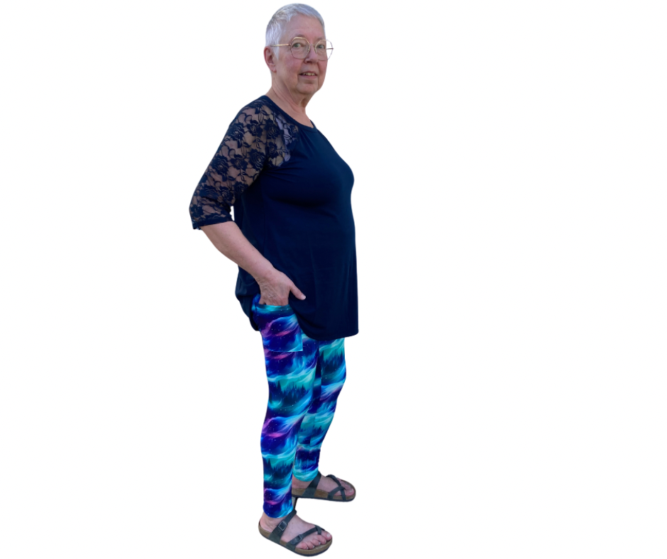 Aurora - Adult Yoga Band Pocket Leggings