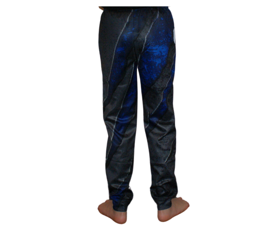 Cobalt Stripe Jogger Style Pant with Cuff