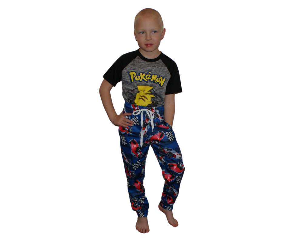Race Cars Jogger Style Pant with Cuff