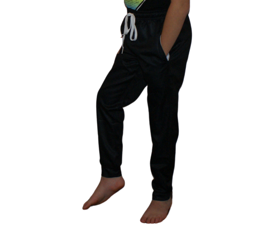 Black Jogger Style Pant with Cuff