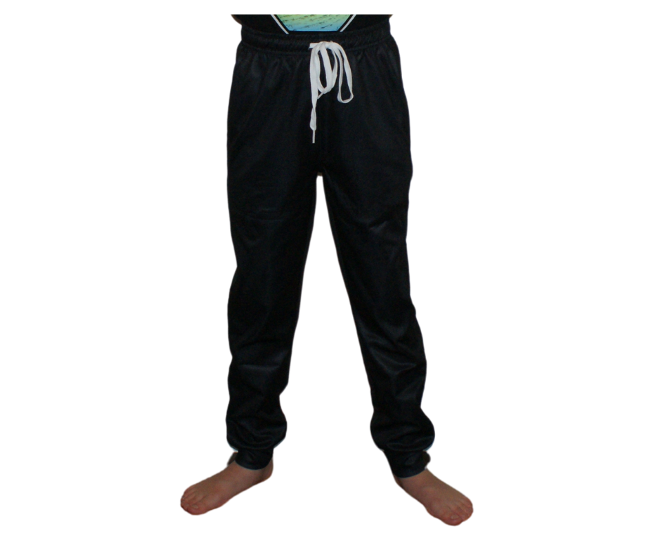 Black Jogger Style Pant with Cuff