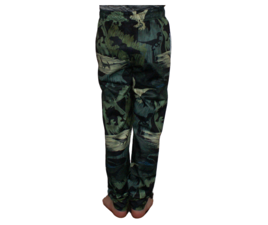 Dino Camo Jogger Style Pant with Cuff