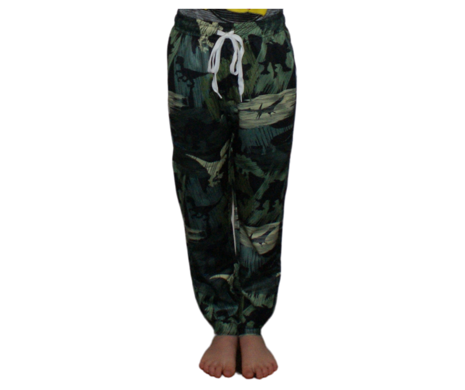 Dino Camo Jogger Style Pant with Cuff