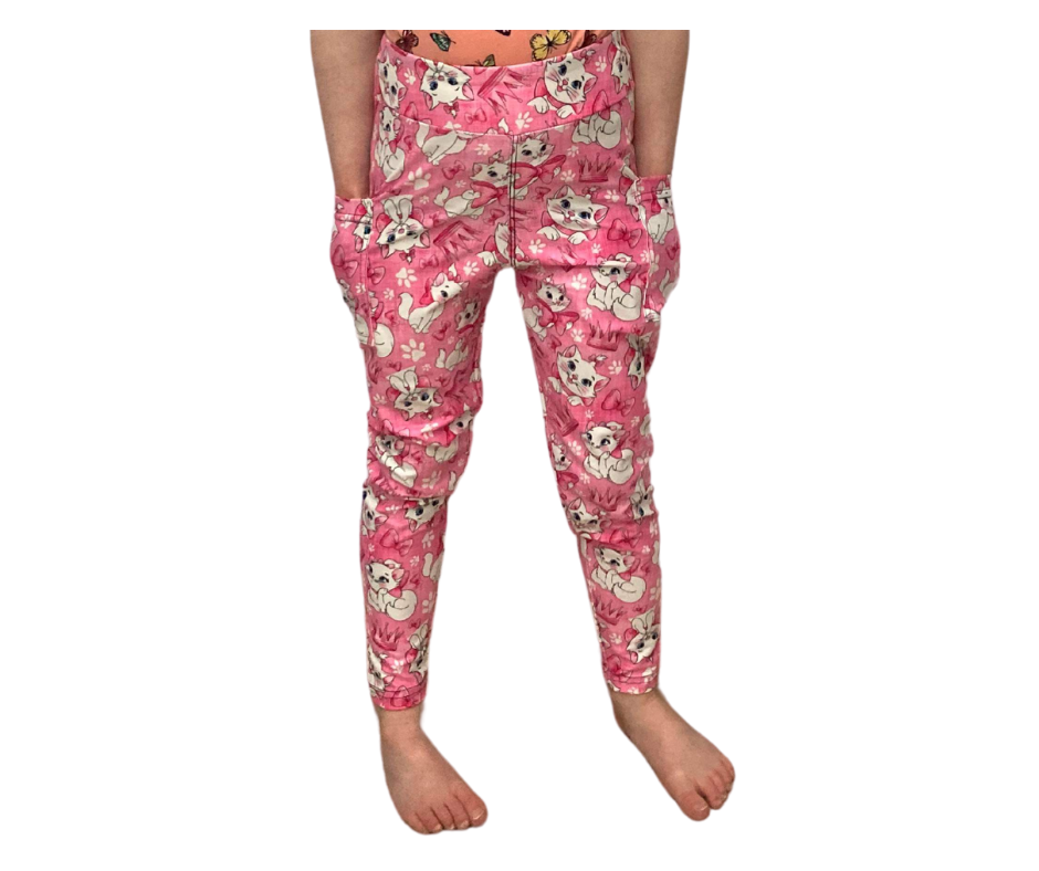 Kitty Yoga Band Pocket Leggings