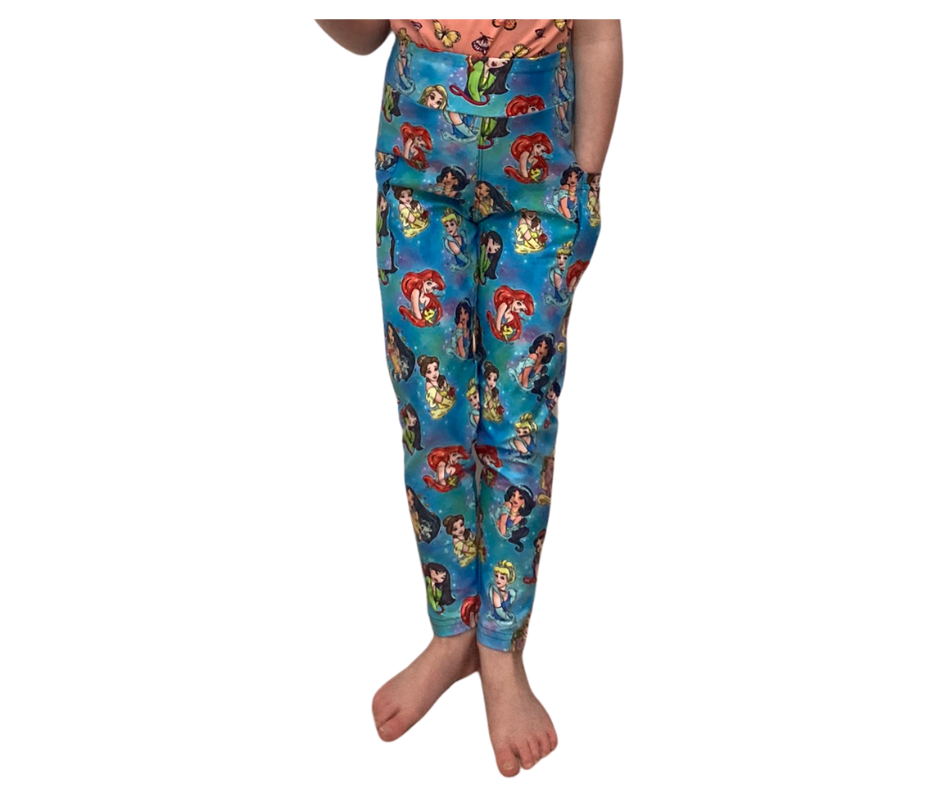 Princesses Yoga Band Pocket Leggings