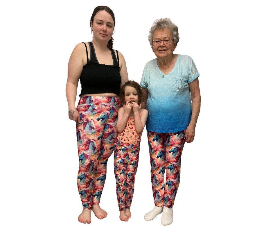 Wild Horses Yoga Band Pocket Leggings